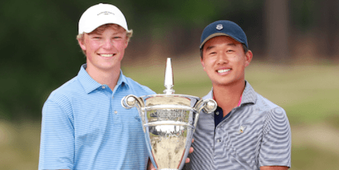 Frankie Capan (L) and Shuai Ming (Ben) Wong (R) <br>(USGA Photo)