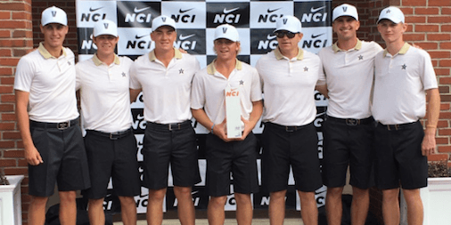 Vanderbilt after NCI title <br>(Vanderbilt Athletics Photo)