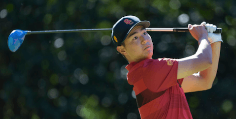 USC sophomore Justin Suh won his first individual title on Sunday <br>(USC Athletics Photo)