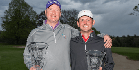 The winning team of Herbie Aikens and Matt Parziale <br>(MGA Photo)