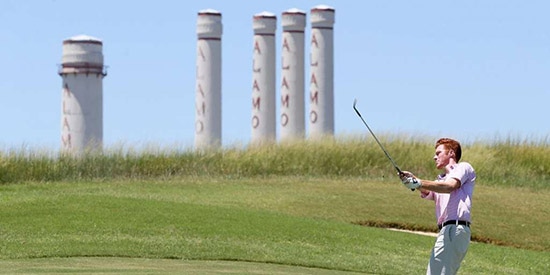 Ian Berrigan's up and down week ended with a win at The Quarry<br>(San Antonio Express News photo)