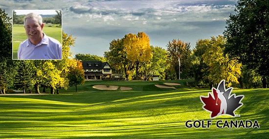 Allen Barber is enjoying Kanawaki Golf Club so far at the Canadian Senior<br>(Kanawaki Golf Club photo)