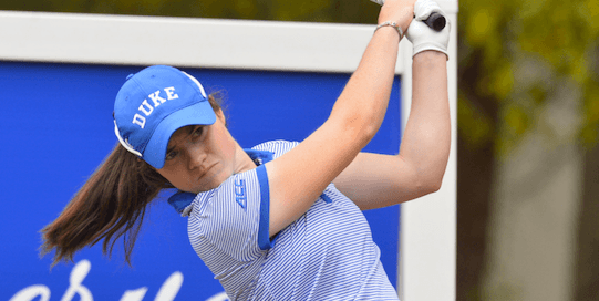 Leona Maguire won her eighth collegiate event on Tuesday <br>(Duke Athletics Photo)