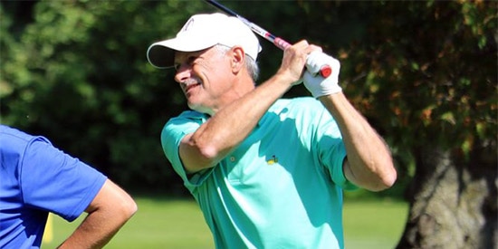 Doug Hanzel is in a familiar spot on a leaderboard top-heavy with Americans<br>(Golf Canada photo)