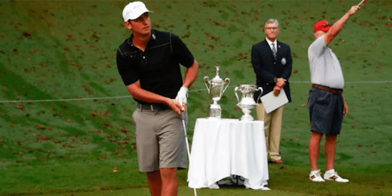 Matt Parziale finishes as the low amateur <br>(USGA Photo)