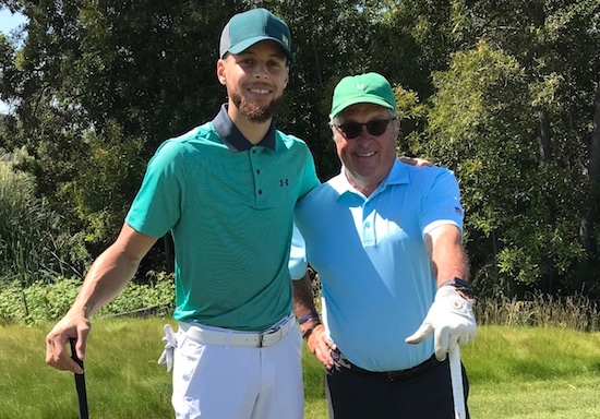 Stephen Curry shot 71 playing with George Kelley of Greenway Golf