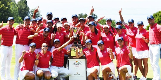The winning U.S. Palmer Cup team in 2018