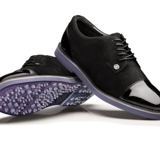 The redesigned G/Fore Gallivanter 
golf shoe with bespoke cleats.