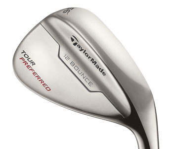 TaylorMade's Tour Preferred wedge 
features a traditionally-inspired design