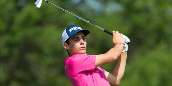 Joaquin Niemann joins a list of Mark H. McCormack medal<br>winners that includes Jon Rahm and Danny Lee (USGA photo)