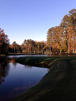 A beautiful Fall morning at<br>Duke University Golf Course