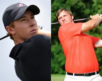 Lee McCoy (left) and Sepp Straka