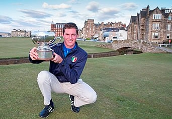 St. Andrews Links Trophy winner Federico Zucchetti
