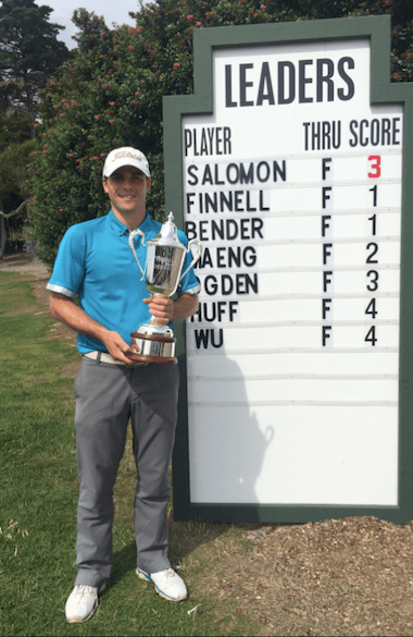 Inaugural Bayonet Black Horse Amateur<Br>winner Robby Salomon of Portola Valley