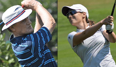 Tom Brandes (left) and Amanda Jacobs (WSGA photo)