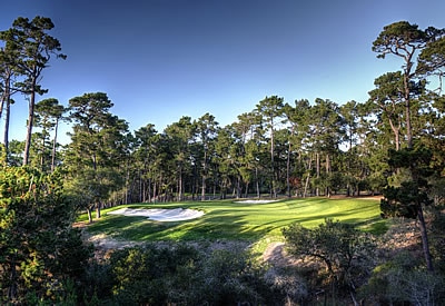 The Par-3 2nd hole at Poppy Hills