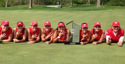 Ohio State celebrates third straight Big Ten title <br>(Ohio State University Photo)</br>