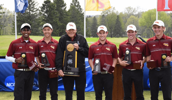 Claremont-Mudd-Scripps celebrating first national title <br>(Claremont-Mudd-Scripps Athletics Photo)</br>