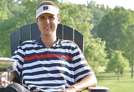 Matthew Mattare relaxes after winning Philadelphia Mid-Amateur <br>(Golf Association of Philadelphia Photo)