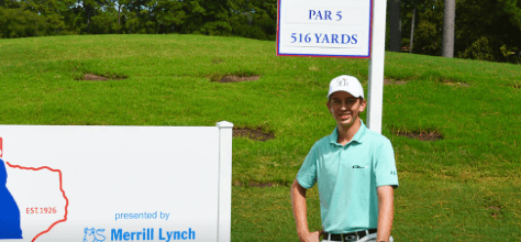Logan Pate following Texas State Junior title <br>(TXGA Photo)</br>