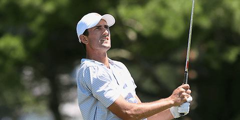 Stewart Hagestad watches a shot at Fairfield Country Club <br>(MGA Photo)</br>