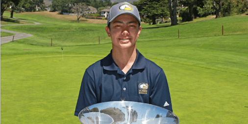Thomas Hutchison after NCGA Junior Championship <br>(NCGA Photo)