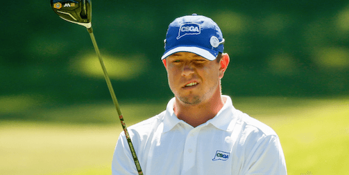 John Flaherty on the 18th hole at Country Club of Birmingham <br>(USGA Photo)