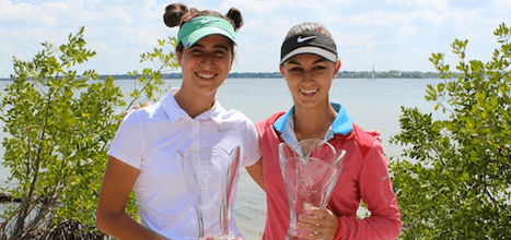 Florida Women's Four-Ball winners Elle Nachmann and Dana Williams <br>(FSGA Photo)