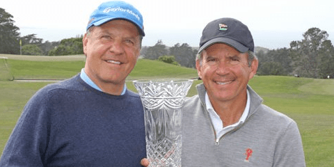NCGA Senior Four-Ball winners Randy Haag (L) and Chip Lutz (R) <br>(NCGA Photo)