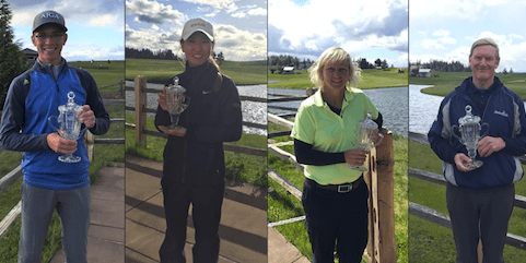 Winners John Sand, Jamie Huo, Tom Brandes and Gretchen Klein <br>(WSGA Photo)