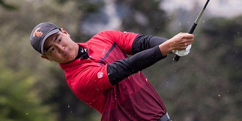 Justin Suh and USC lead the NCAA West Regional<br>(USC photo)