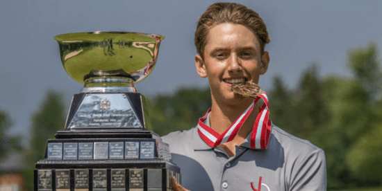 Calvin Ross propelled himself up the leaderboard with a course record 62 <br> in the third round <br>(Golf Canada Photo)