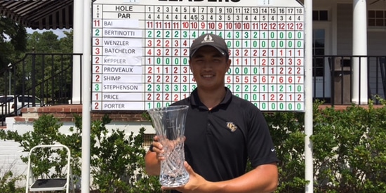 Zhengkai "Bobby" Bai After His Palmetto Am Win