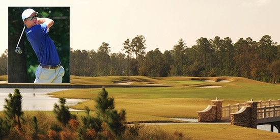 Michael Saccente leads by four at St. Johns Golf Club<br>(Twitter, St. Johns Golf Club photos)