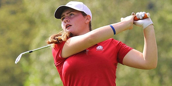 Lily May Humphreys is enjoying her first trip to America<br>(The Telegraph photo)