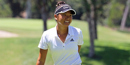 Yujeong Son is in the same position she was in last year when she went on to win<br>(AJGA photo)