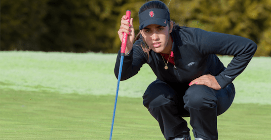 Arkansas junior Mari Fassi birdied five-times during her first round <br>(Arkansas Athletics Photo)