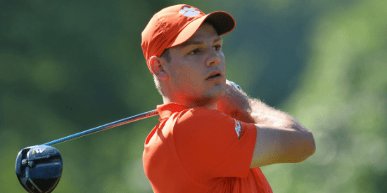Clemson sophomore Doc Redman birdied the last two holes to help Clemson <br>to their first win of the year <br>(Clemson Athletics Photo)