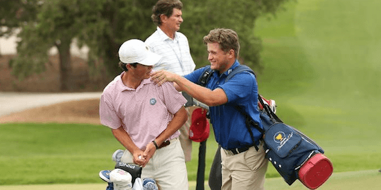 Junior stars Cole Hammer (L) and Garrett Barber (R) continue to impress <br>(USGA Photo)