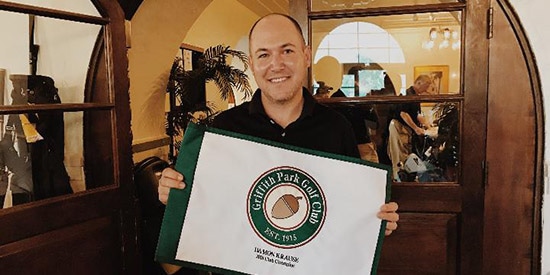 Griffith Park club champ Damon Krause is now an LA City champ (Griffith Park photo)