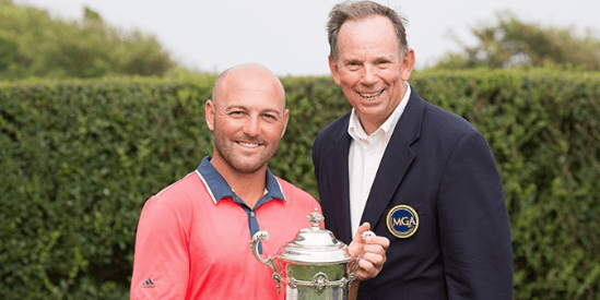 Darren McCormack is all smiles after his playoff victory <br>(MGA Photo)