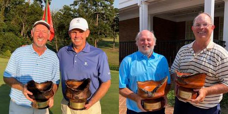 Allen Peake (L) and Rusty Strawn; Super Sr<br>champs Don Russell and Bill Blalock
