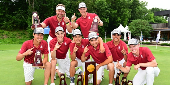 Stanford's winning team (Walt Beazley, Razorbacks Athletics Communications)
