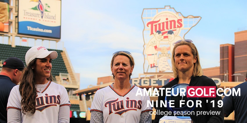 Maria Fassi, left, with Annika Sorenstam, center (Annika Foundation photo)