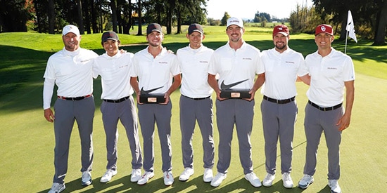 Oklahoma's winning team (Oklahoma Athletics photo)