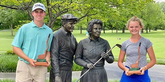 John Marshall Butler (L) and Laney Frye (Dye Junior photo)