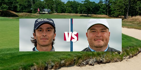 Matt Organisak (L) will face Nick Maccario for the title at Kittansett (Mass Golf photo)