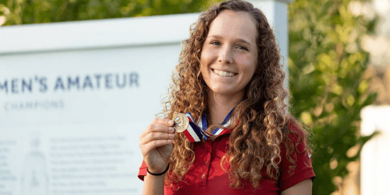 NCAA individual champion Rachel Heck is one of the first 3 players named to the 8-woman 2021 USA Curtis Cup Team. (Chris Keane/USGA)