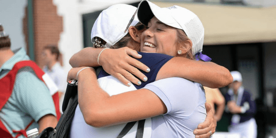 Rachel Kuehn celebrates her 67 at Westchester C.C. that led to medalist honors in the 121st U.S. Women's Amateur. (Kathryn Riley/USGA)