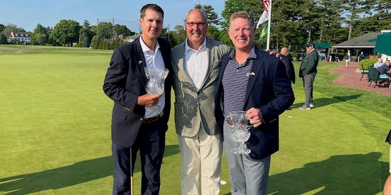 Left to right: Matt Mattare, Gene Mattare, and Mark McGowan (Emmet Cup runner-up)